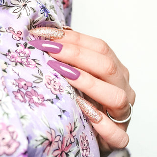 Berry Glam Long Coffin Press on Nails