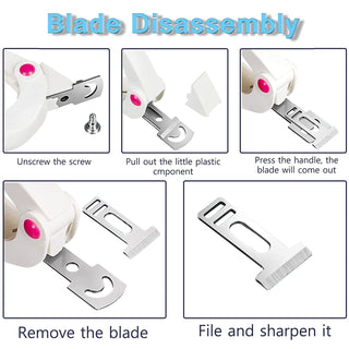 White Nail Clipper Tip Cutter with Turntable Guide