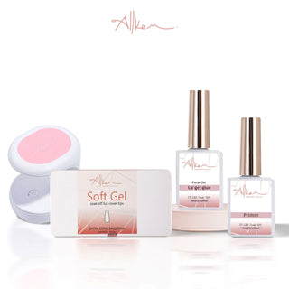 Soft gel nail bundle & kit set for home nail care