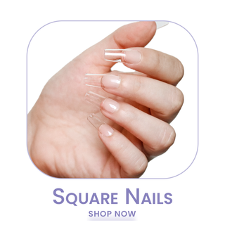 Square Soft Gel Nails is a trendy and sophisticated design.