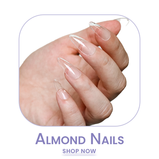 Almond Soft Gel Nails offer a more natural look and feel compared to acrylics.