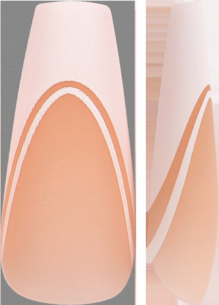 Allkem Double French Medium Long Ballerina 360 Pcs | Neutrals - Bold Soft Gel Nail Tips