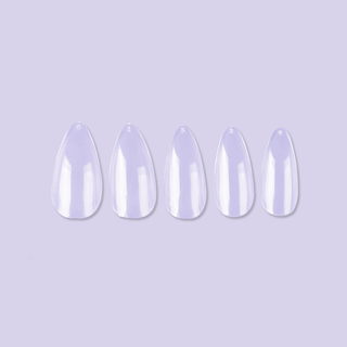 Allkem Short Almond 504 Pcs | Clear Soft Gel Nails