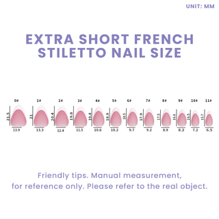 Allkem French Extra Short Stiletto 360 Pcs |Neutrals - Chic Soft Gel Nail Tips