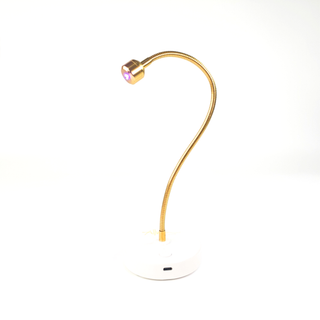 Flash Cure Portable Gooseneck UV LED Nail Lamp for Gel Nail Polish - Gold