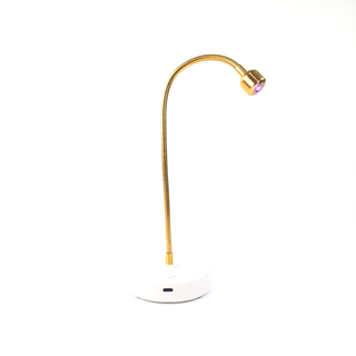 Flash Cure Portable Gooseneck UV LED Nail Lamp for Gel Nail Polish - Gold