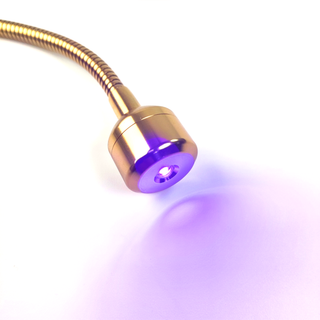 Flash Cure Portable Gooseneck UV LED Nail Lamp for Gel Nail Polish - Gold
