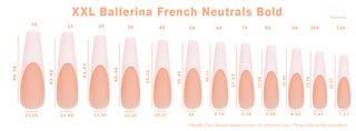 Allkem French XXL Ballerina 360 Pcs | Nude Tone Soft Gel Nails