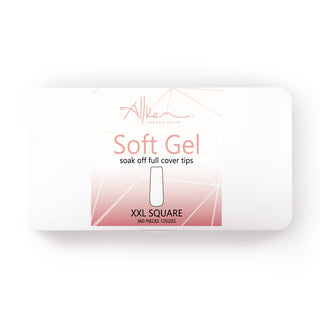 Allkem XXL Square 360 Pcs | Clear Soft Gel Nails